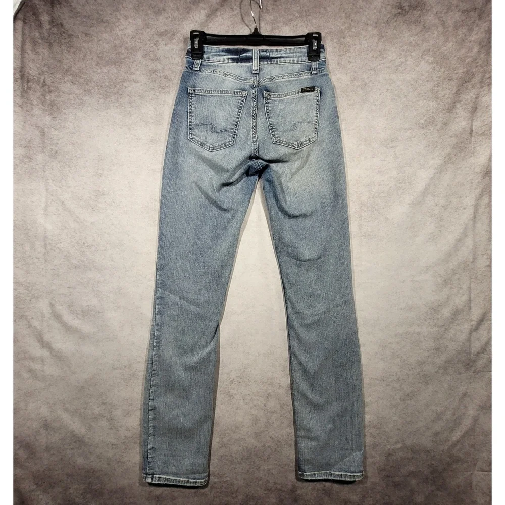 Silver Jeans Authentic Denim Womens‎ 2 Curvy High Slim Straight 25x32 *